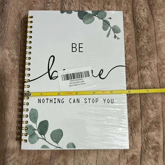 Inspirational Spiral Notebook,Office Accessories Notebook Journal, Be Brave - Picture 4 of 6